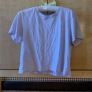 Outdoor voices speckled light purple short sleeve shirt Size Small
